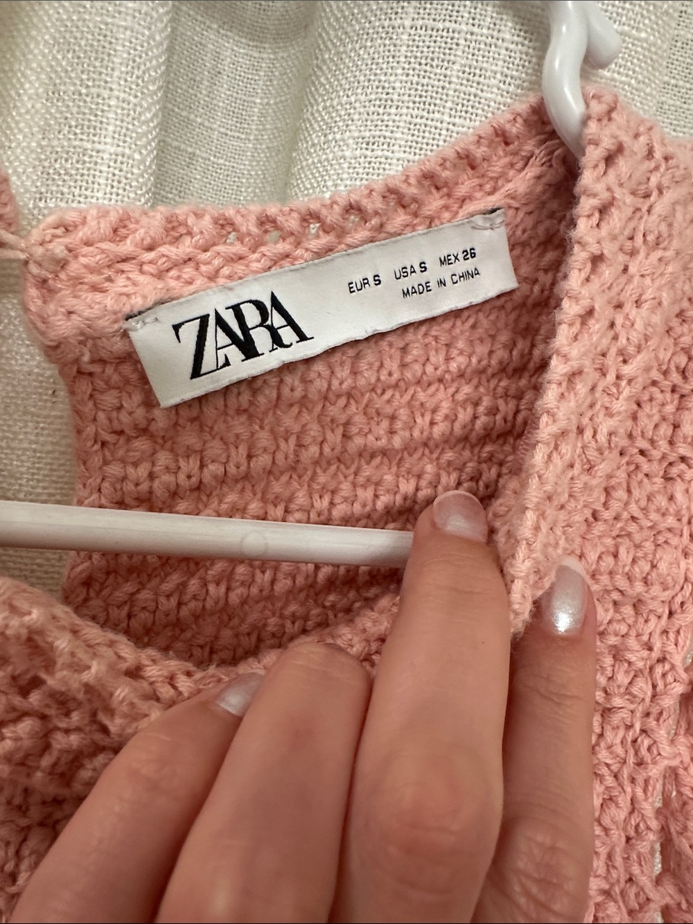 Zara Knit Ruffle Tank Top - Picture 2 of 3